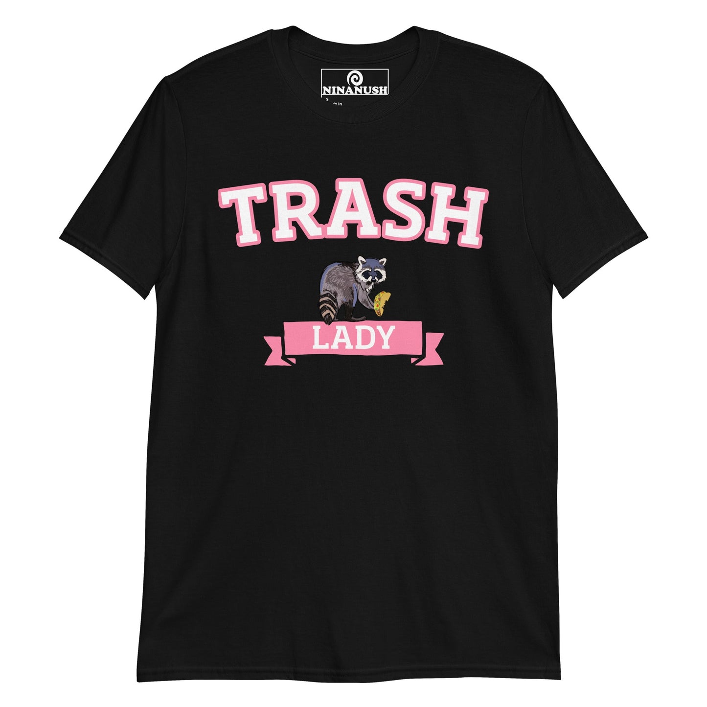 Trash Lady T-Shirt with Raccoon - ninanush