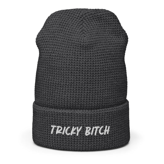 Tricky Bitch Waffle Beanie - ninanush
