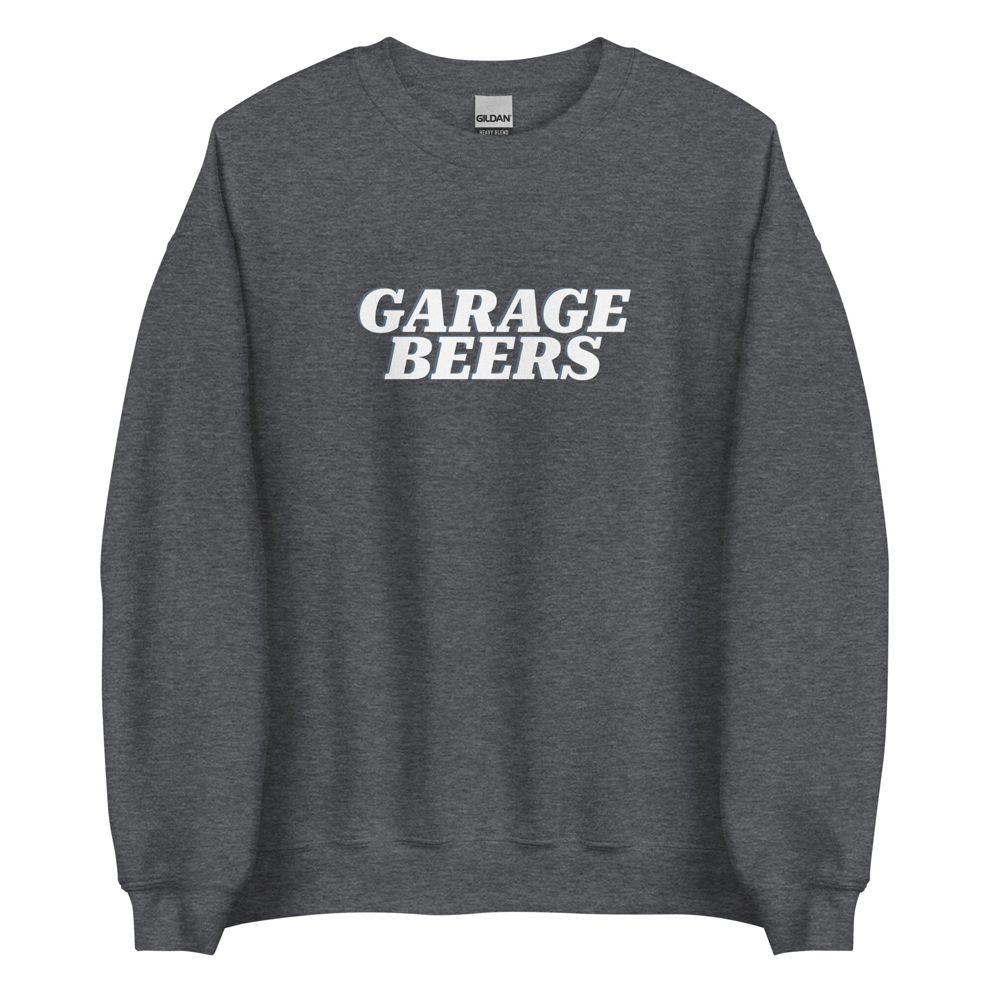 Dark Gray Garage Beers Sweatshirt from Nina's Funky Shop by ninanush - Do you love beer? Looking for a funny gift for a friend? Our Garage Beers Crew Neck Sweatshirt is soft, comfortable and just what you need. It's a unisex sweatshirt that comes in a variety of colors with "Garage Beers", expertly printed on the front. A funny foodie sweatshirt and stand out beer lover streetwear.