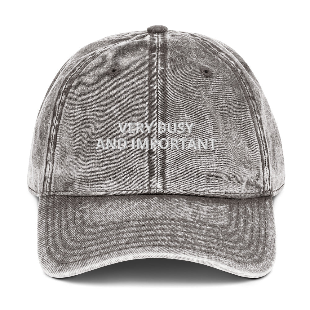 Very Busy And Important Vintage Dad Hat - ninanush