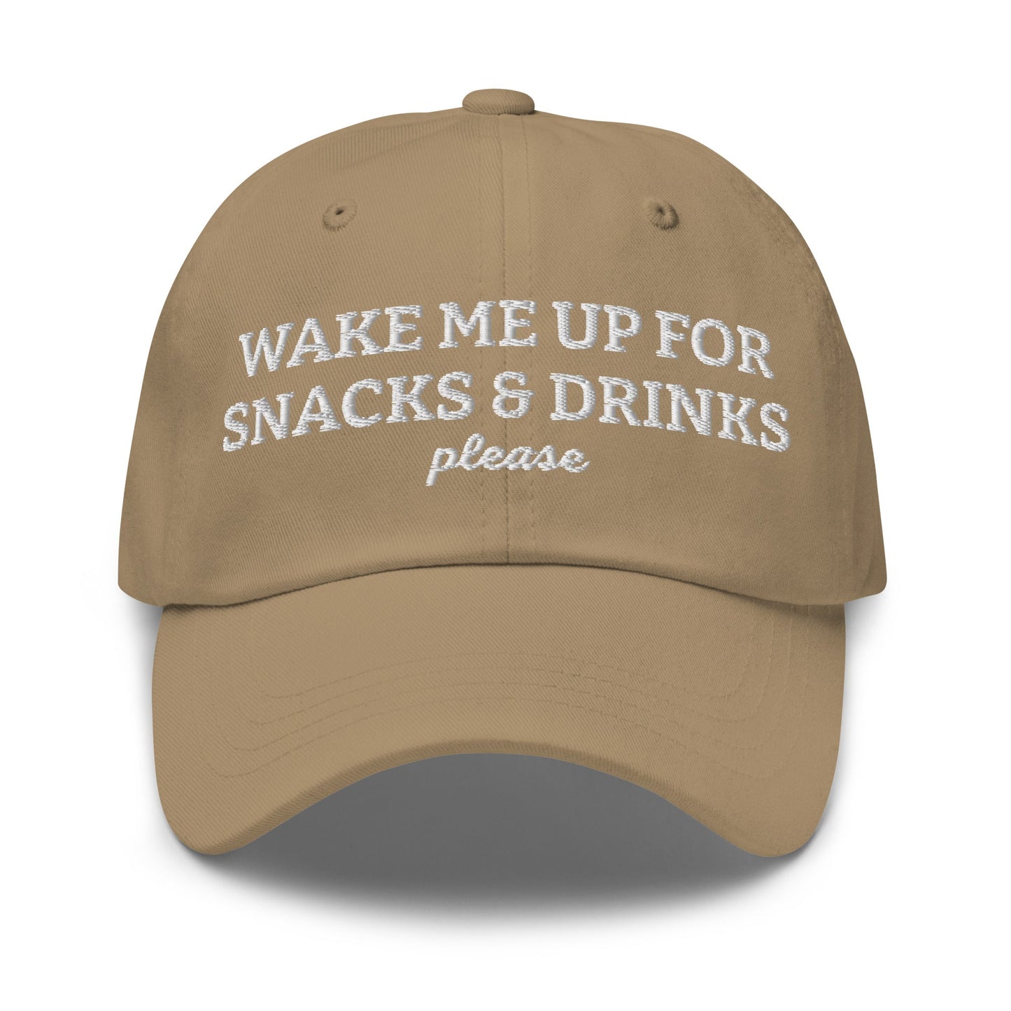 Wake Me Up For Snacks And Drinks Please Dad Hat - ninanush