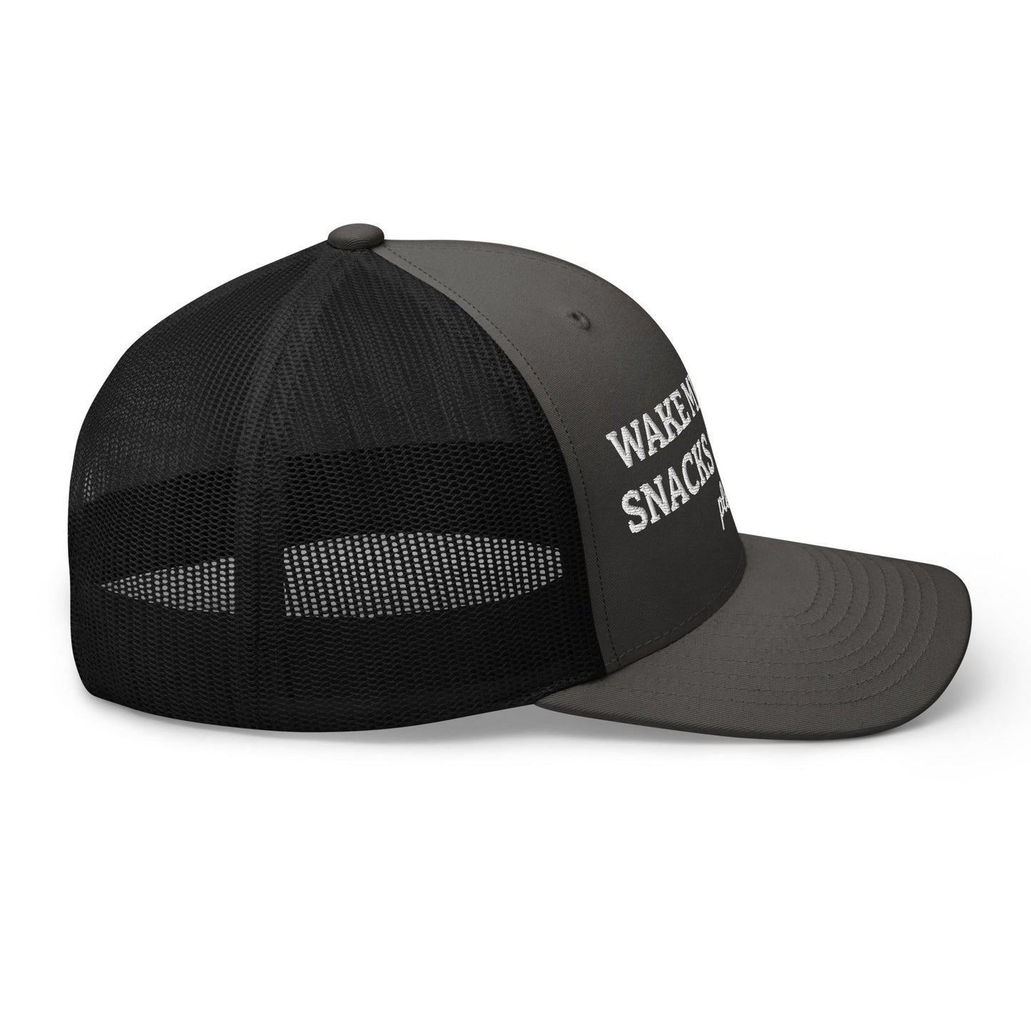 Wake Me Up For Snacks And Drinks Please Trucker Hat - ninanush