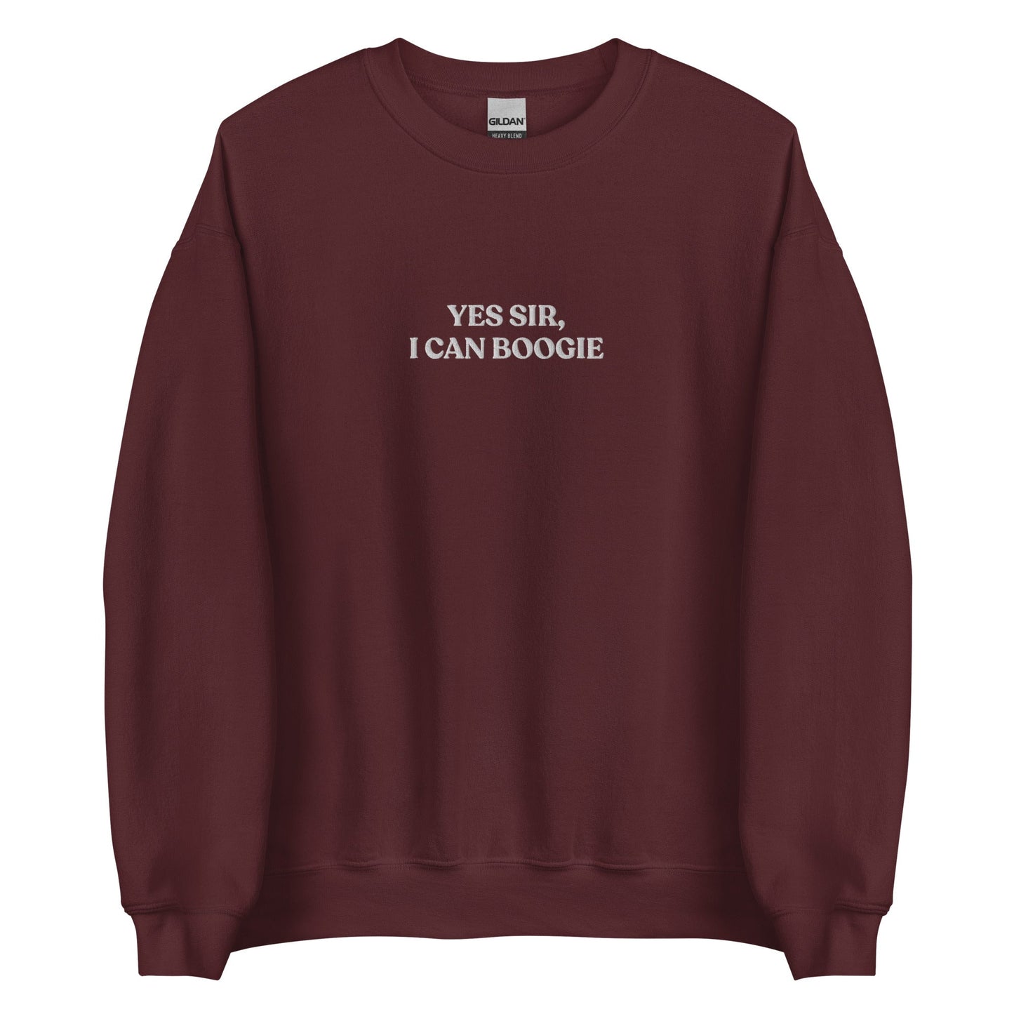 Yes Sir, I Can Boogie Embroidered Sweatshirt - ninanush