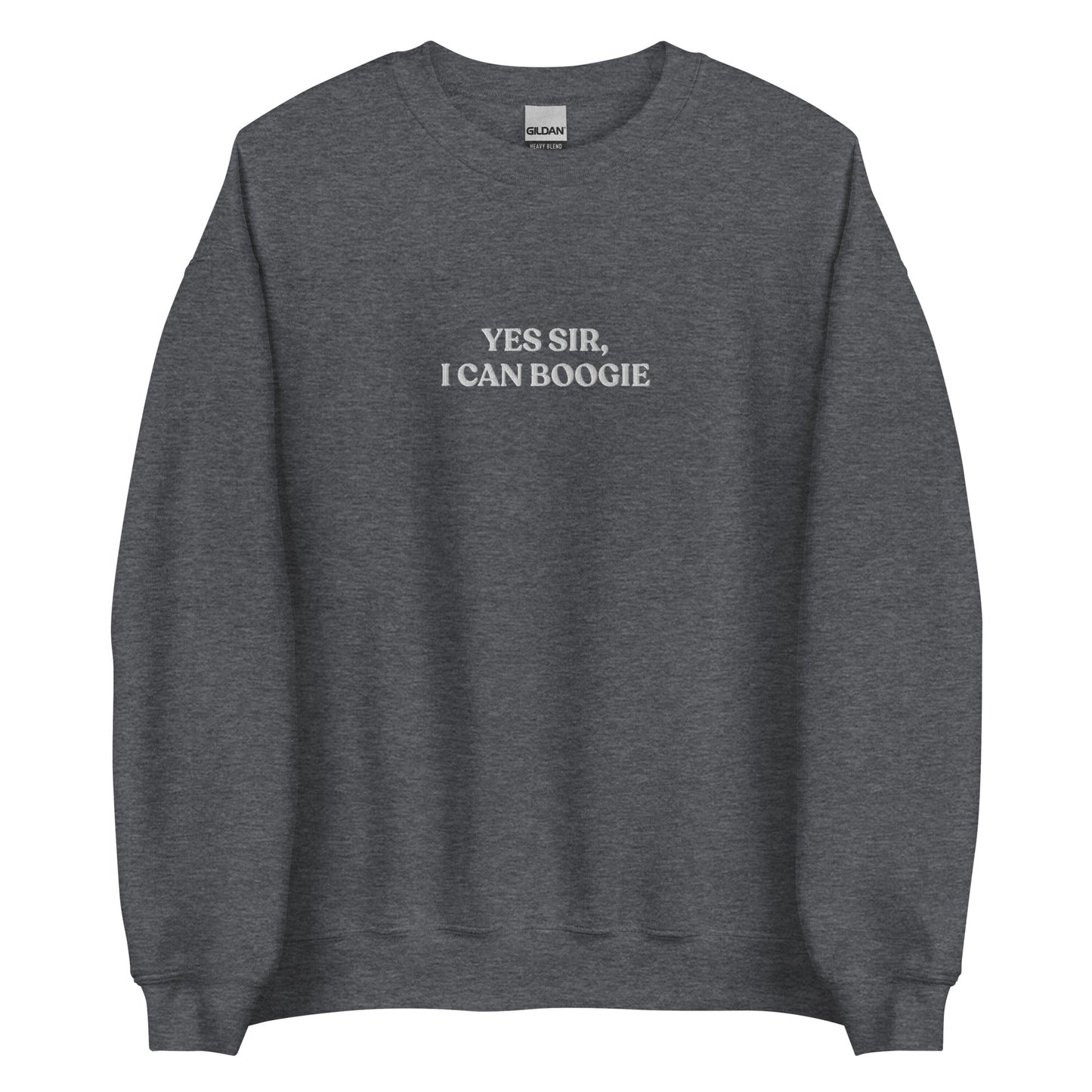 Yes Sir, I Can Boogie Embroidered Sweatshirt - ninanush
