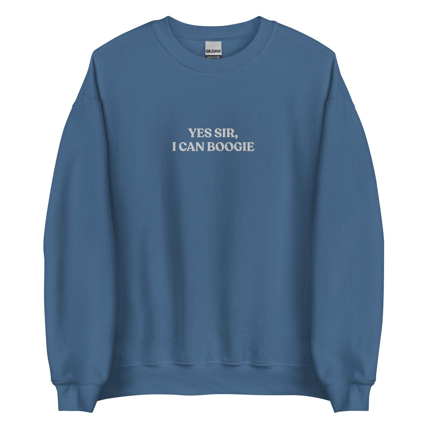 Yes Sir, I Can Boogie Embroidered Sweatshirt - ninanush