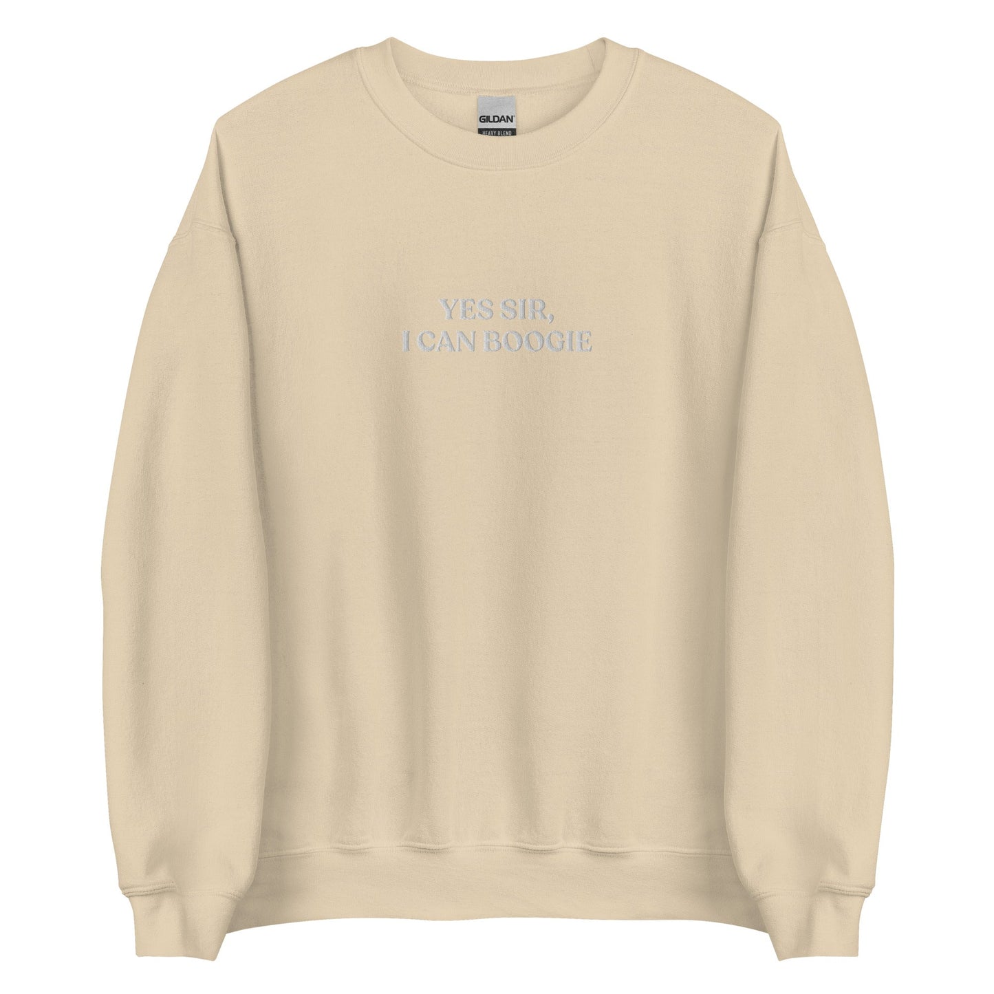 Yes Sir, I Can Boogie Embroidered Sweatshirt - ninanush