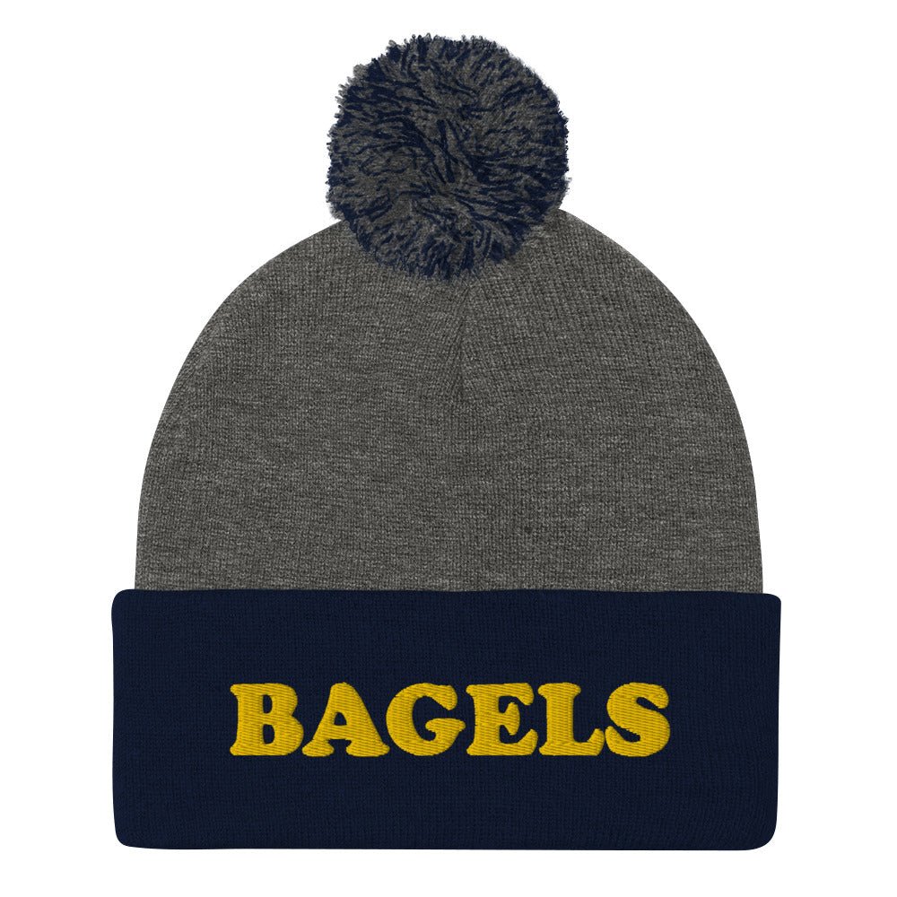 Bagels Beanie - Yellow Embroidery - ninanush