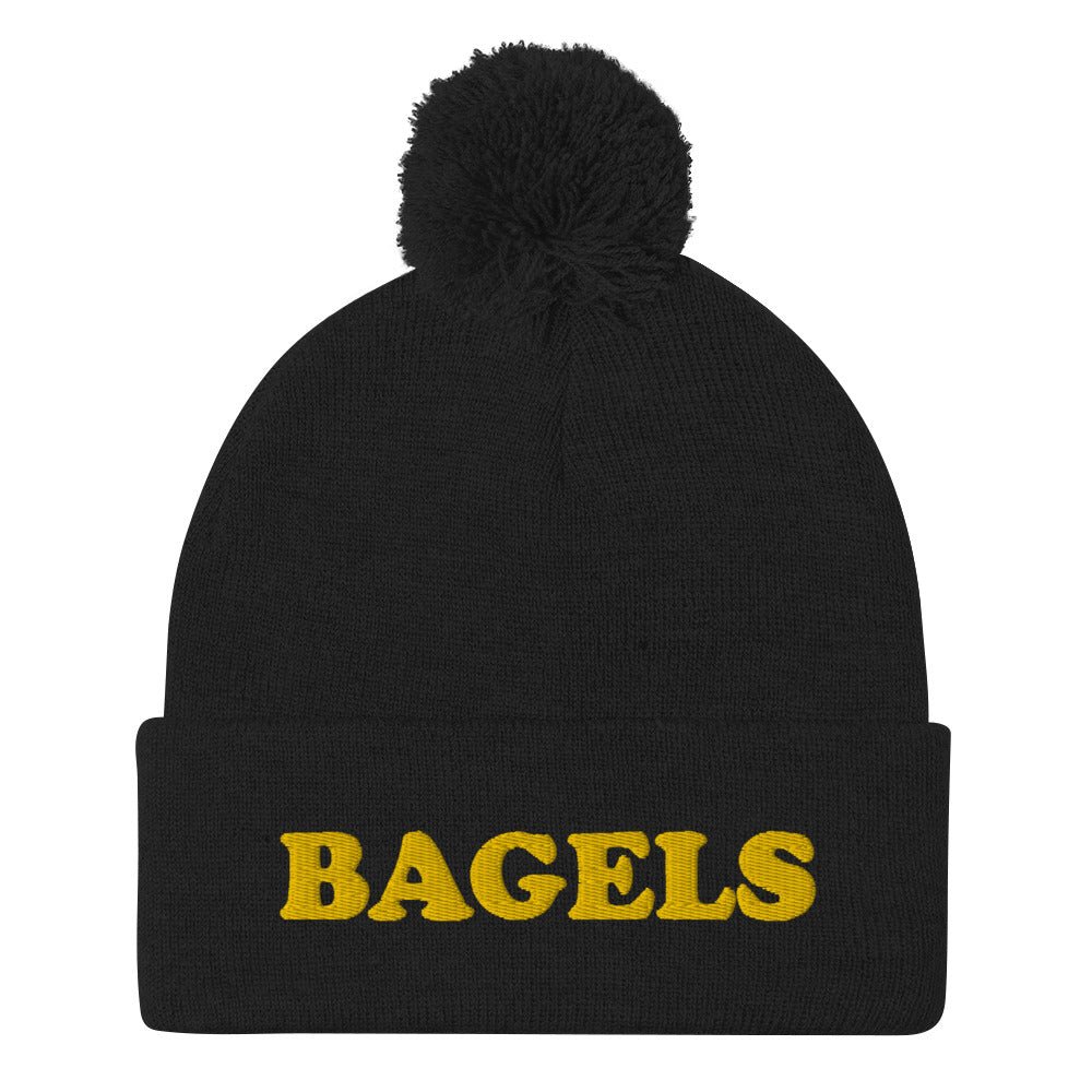 Bagels Beanie - Yellow Embroidery - ninanush