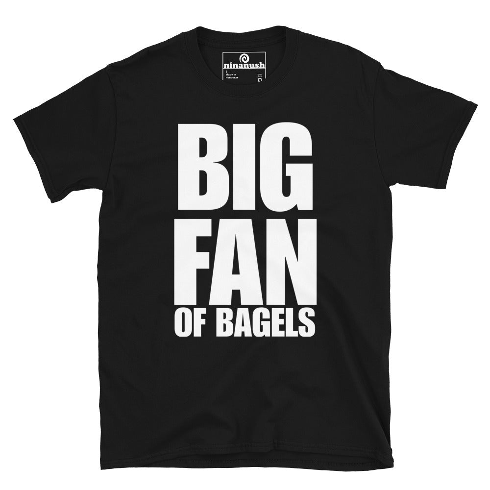 Big Fan Of Bagels T-Shirt with Large Print - ninanush