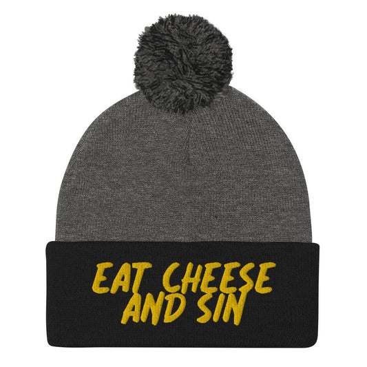 Eat Cheese and Sin Beanie - ninanush