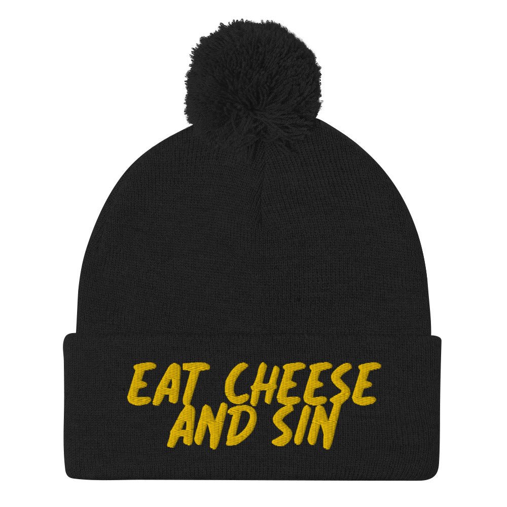 Eat Cheese and Sin Beanie - ninanush