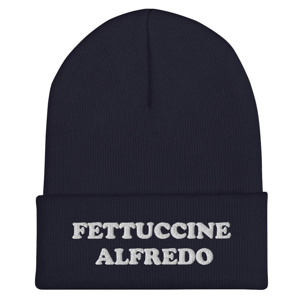 Fettuccine Alfredo Cuffed Beanie - ninanush