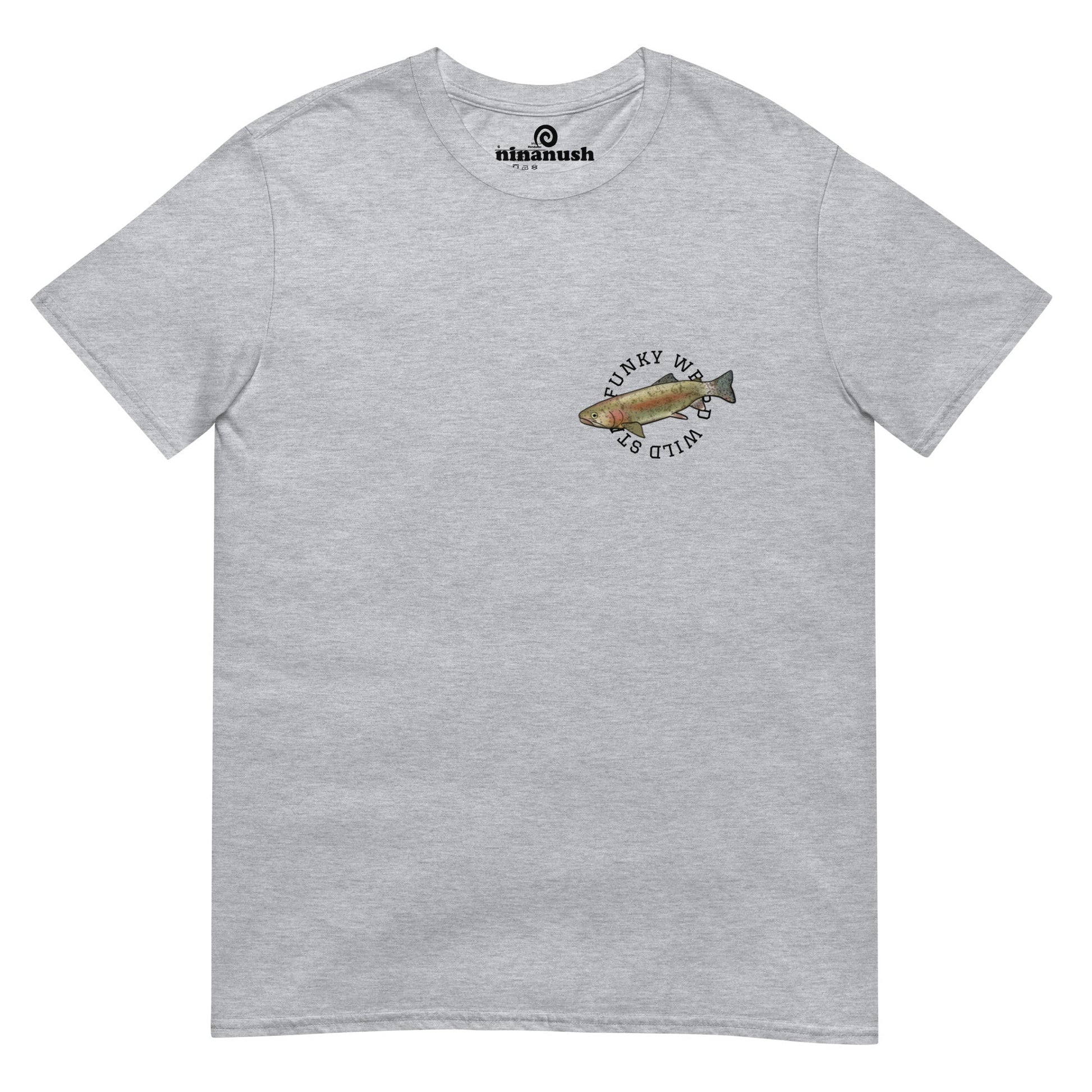Funky Get Hooked Rainbow Trout T-Shirt - ninanush