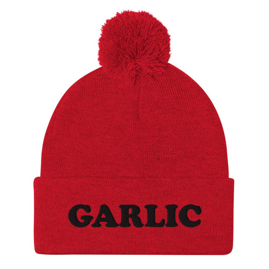 Garlic Beanie with Black Embroidery - ninanush