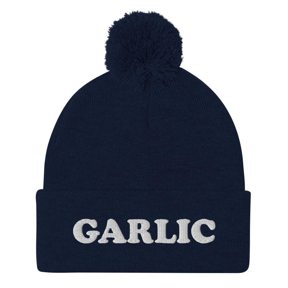 Garlic Beanie with White Embroidery - ninanush