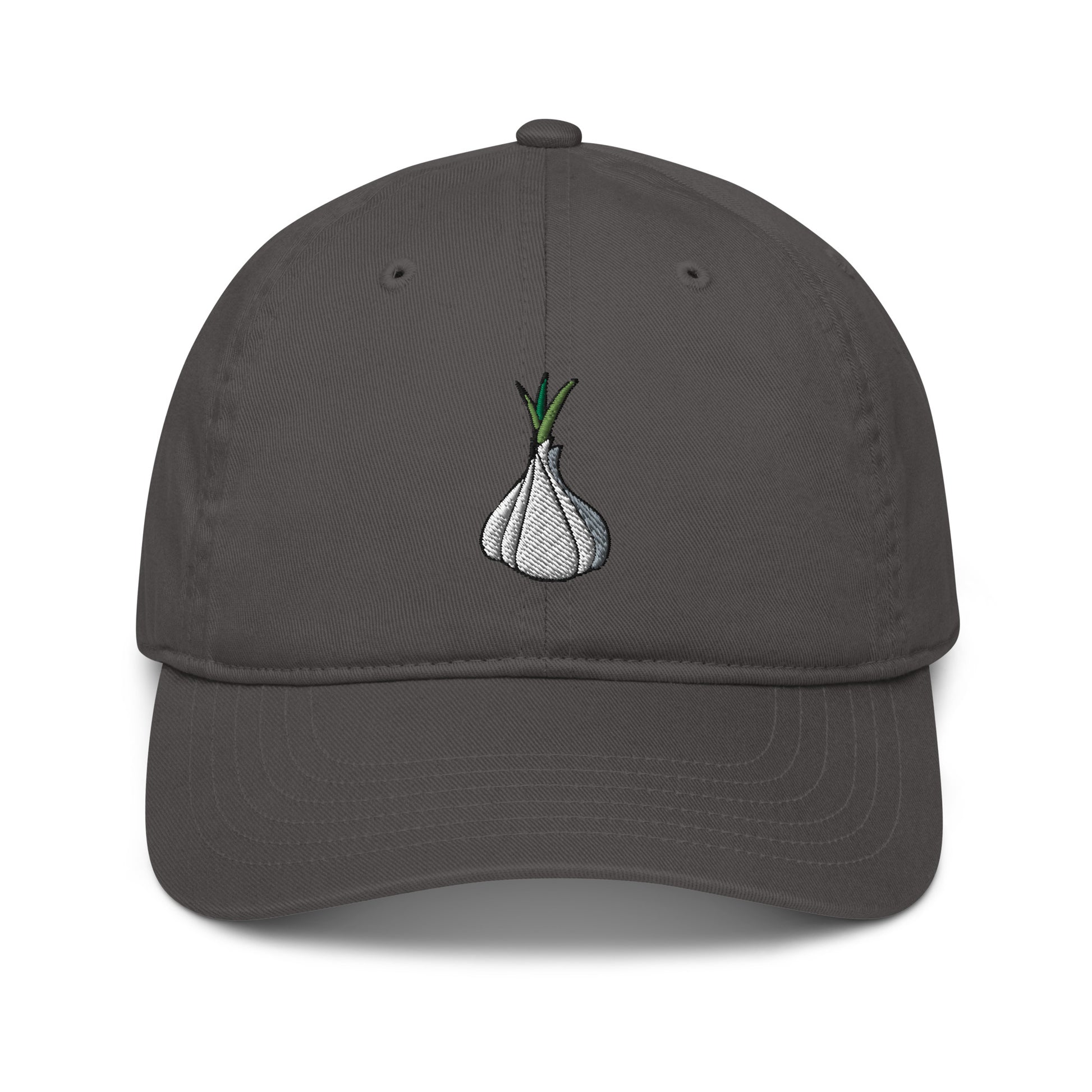 A classic garlic head hat that's quality, funky, and eco friendly. It's perfect for foodies, garlic addicts, and funky fashion enthusiasts. Our funky & unusual clothing is designed by artists and the original designs are only available in our shop. Shop weird & funky graphic t-shirts and more at Nina's Funky Shop.