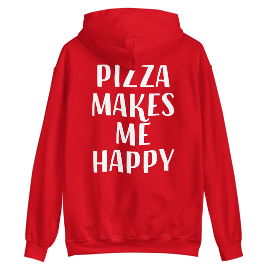 Pizza Makes Me Happy Hoodie - ninanush