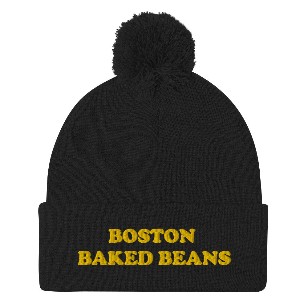 This funky foodie beanie is a unique and quirky winter hat for foodies and people who love Boston baked beans. It's a funny beanie for New England foodies. This weird beanie is a perfect weird gift for Boston foodies and baked beans enthusiasts! Shop funny foodie beanies, weird hats, funky animal t-shirts and more.