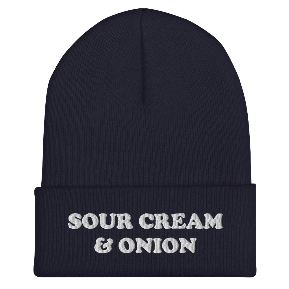 Sour Cream & Onion Cuffed Beanie - ninanush