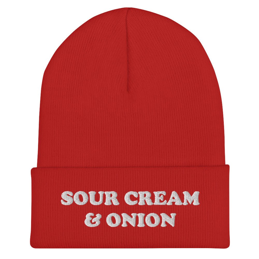Sour Cream & Onion Cuffed Beanie - ninanush
