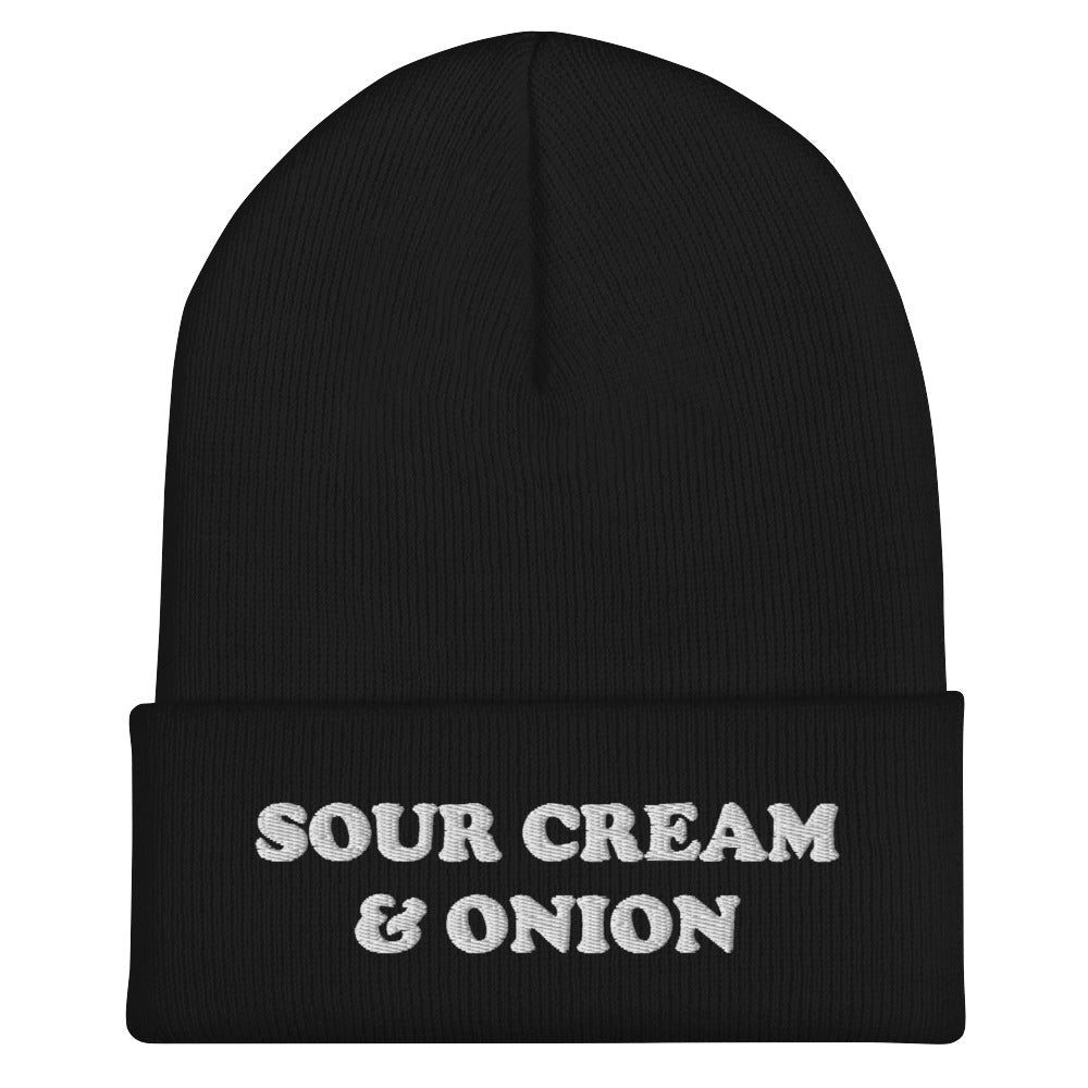 Sour Cream & Onion Cuffed Beanie - ninanush