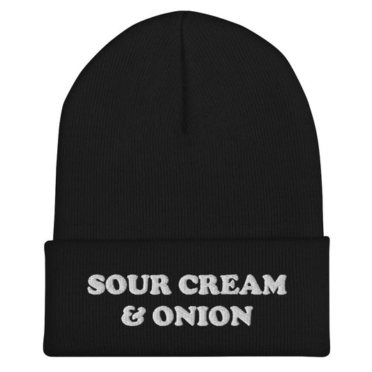 Sour Cream & Onion Cuffed Beanie - ninanush