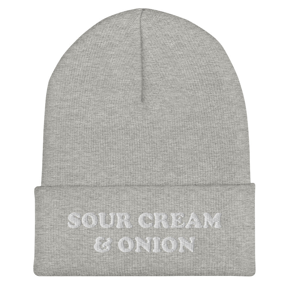 Sour Cream & Onion Cuffed Beanie - ninanush
