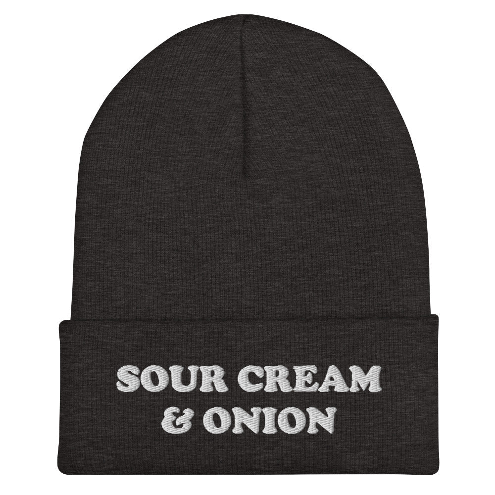 Sour Cream & Onion Cuffed Beanie - ninanush