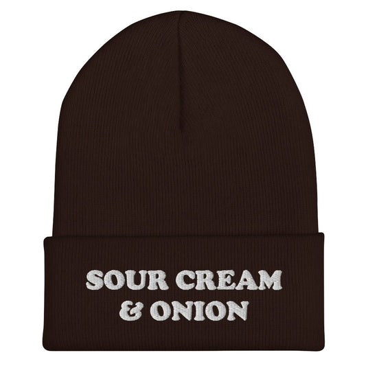 Sour Cream & Onion Cuffed Beanie - ninanush