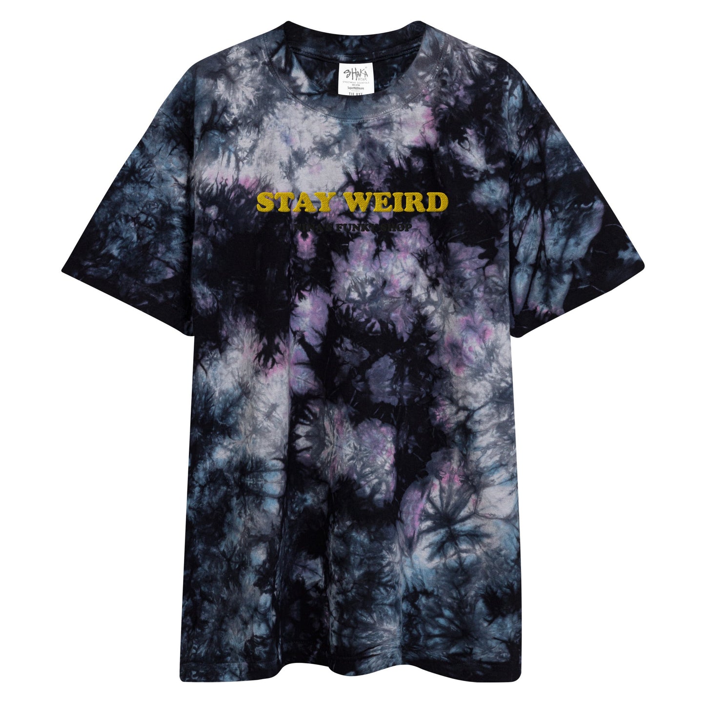 Stay Weird Oversized Tie-Dye T-Shirt - ninanush