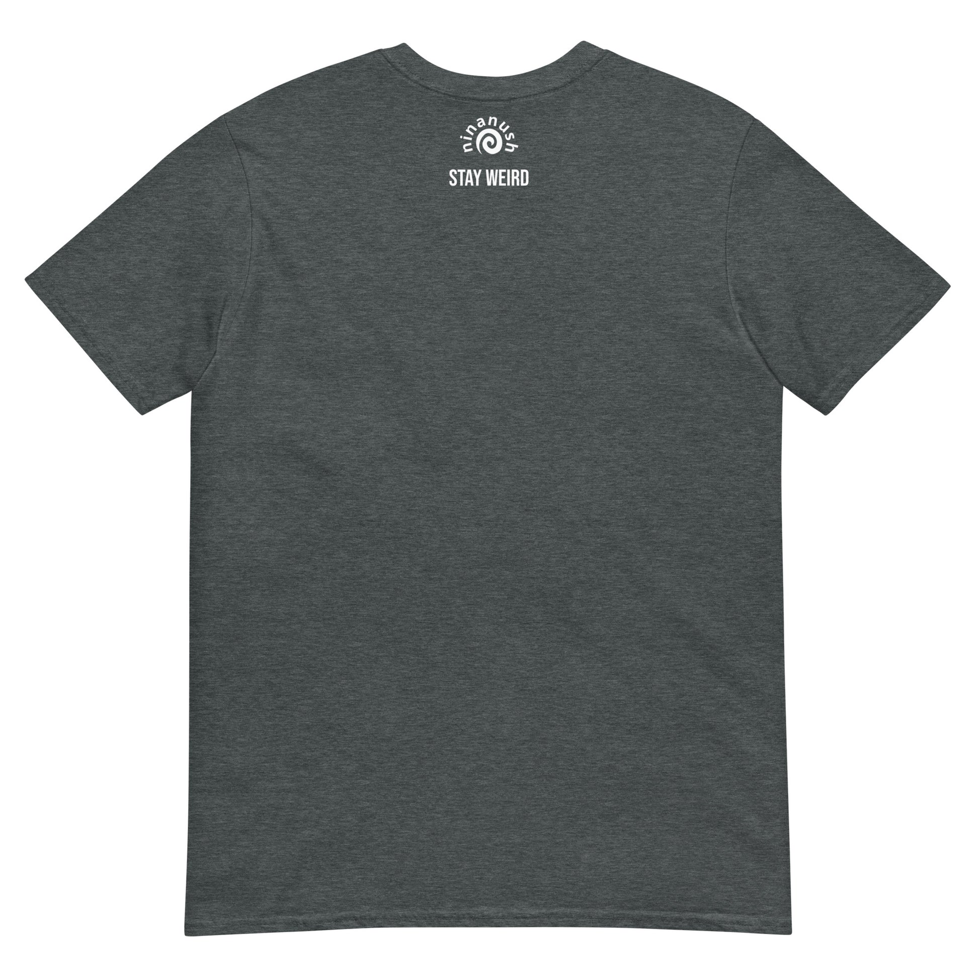 Gray stay weird t-shirt for cute adults - This Weird but in a Cute Way T-Shirt is a perfect everyday tee. It has a simple design on the front that celebrates individuality and being a little weird. Stay weird and look cute in this classic t-shirt or give it as a weird gift for anyone. It's designed to keep you comfortable and stylish - or just a little weird.
